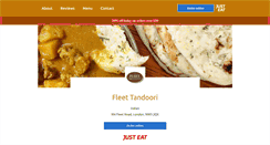 Desktop Screenshot of fleet-tandoori.co.uk