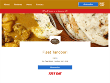 Tablet Screenshot of fleet-tandoori.co.uk